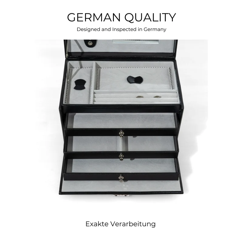 CLASSICO Schmuckkasten Glatt-Leder