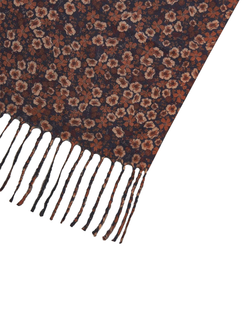 Deco Blooms Ditsy Scarf in Black
