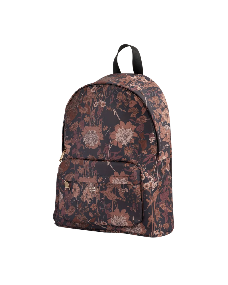 Deco Blooms Large Black Backpack