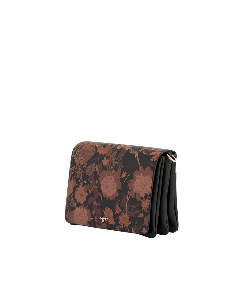 Deco Blooms Black Crossbody