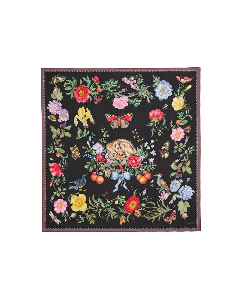 Alice's Garden Square Scarf