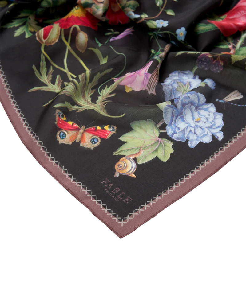 Alice's Garden Square Scarf