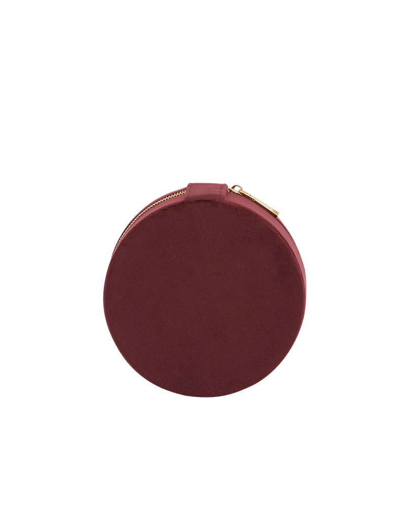 Magical Mushroom Embroidered Burgundy Velvet Jewellery Box