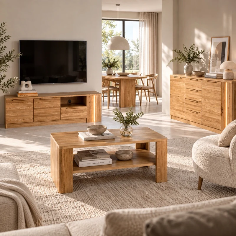 Couchtisch aus Eichenholz LONDRES 41 | LoftStory