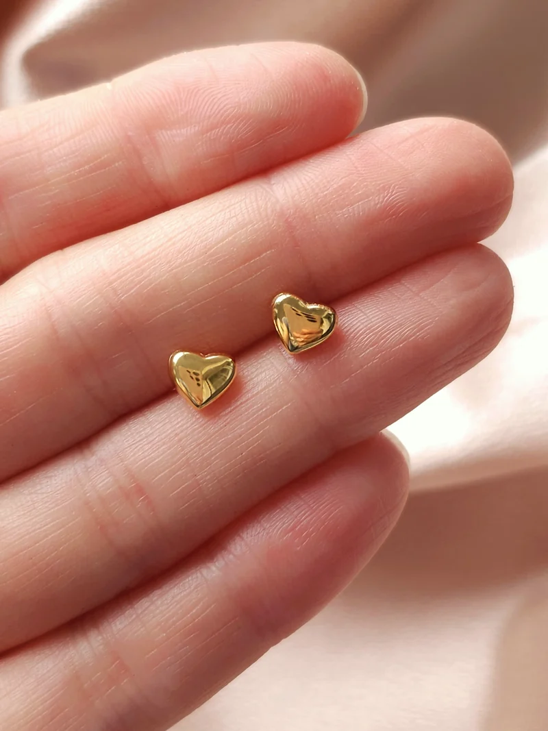 Mini Herz Ohrstecker