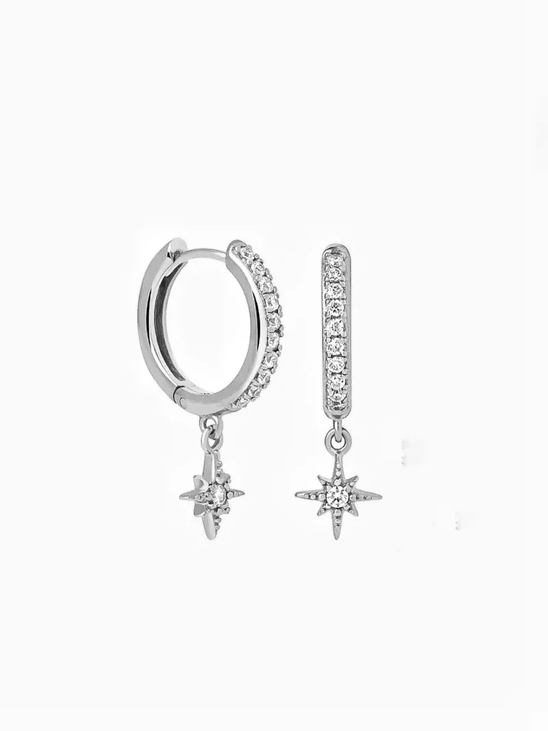 Crystalized Star Hoop