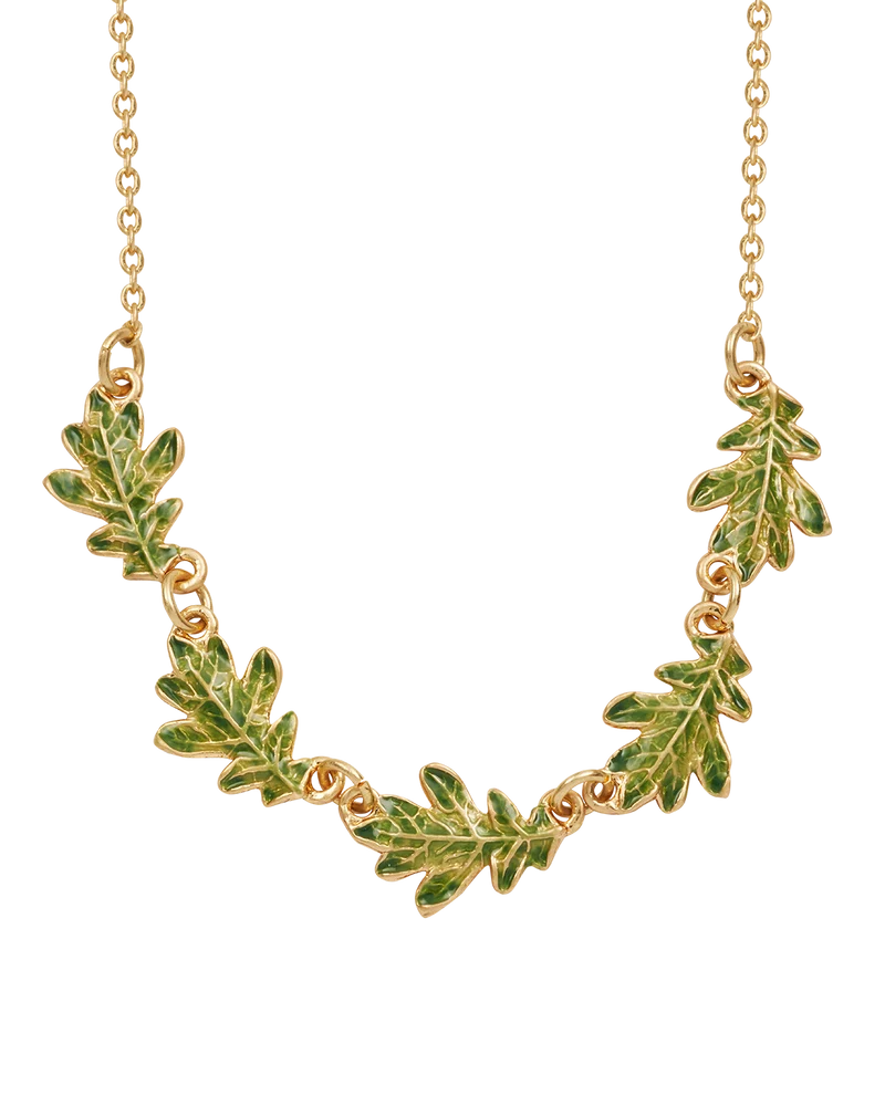 Gold Oak Leaf Choker