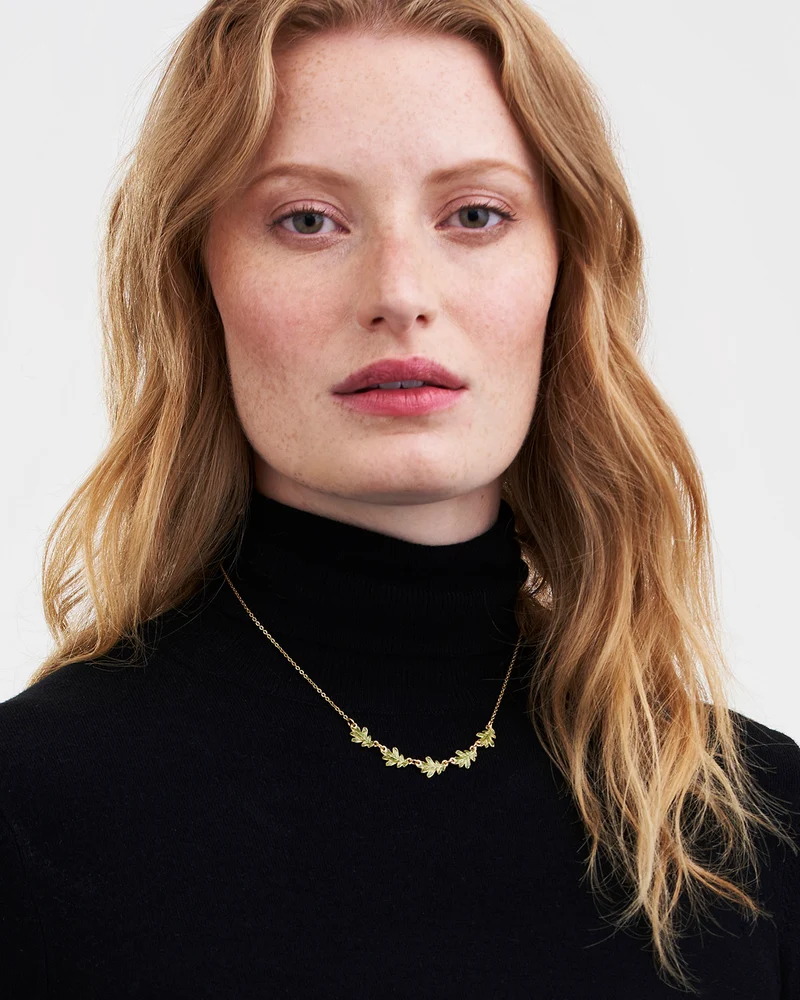 Gold Oak Leaf Choker
