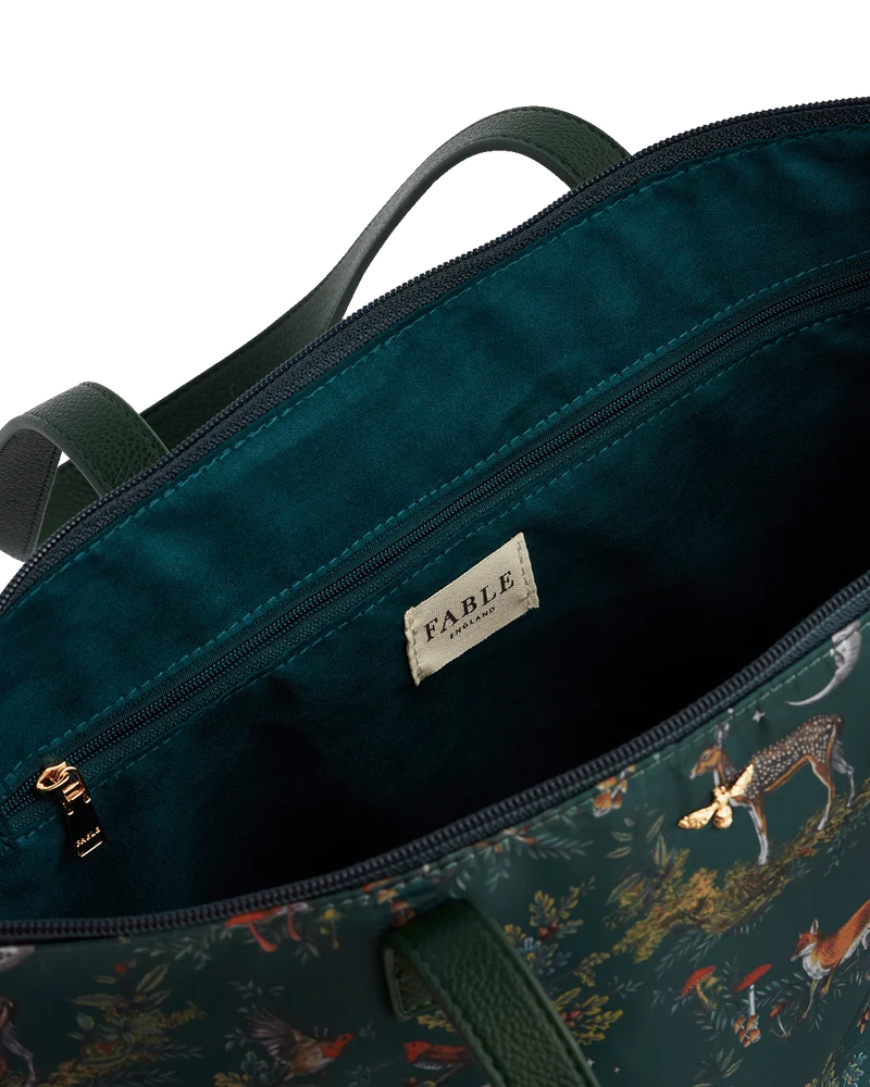 Green Into the Woods Grab Tote