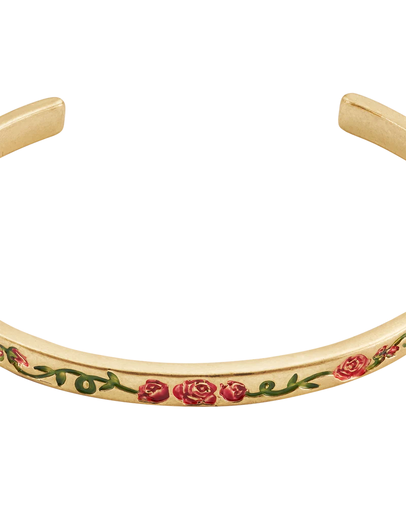 Gold English Rose Bangle
