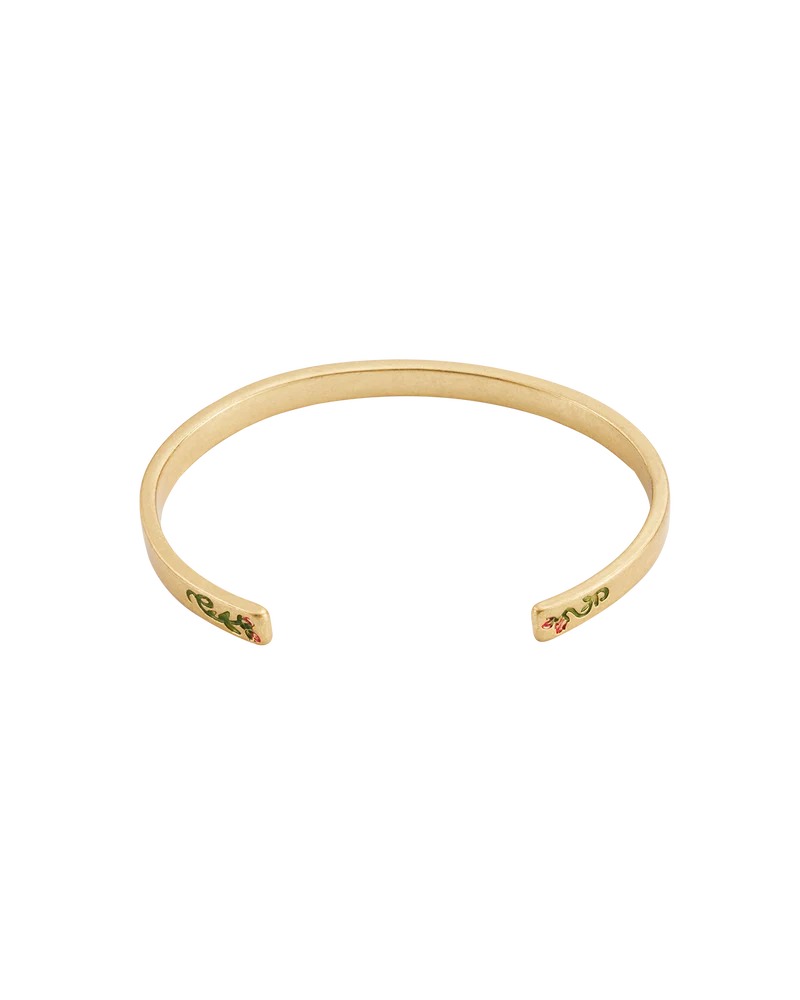Gold English Rose Bangle