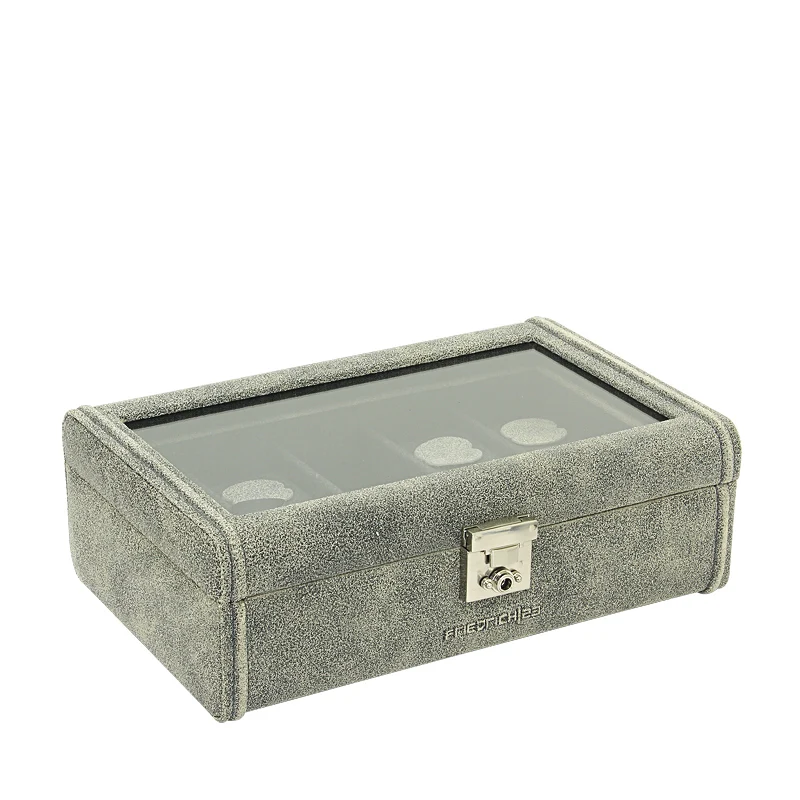 CUBANO Uhrenbox für 8 Uhren aus Leder