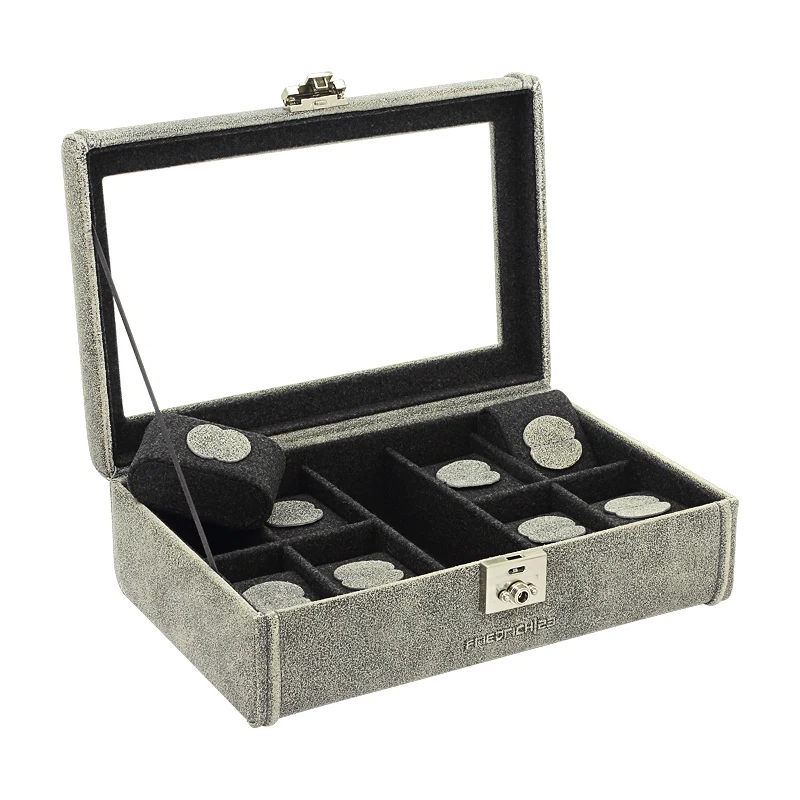 CUBANO Uhrenbox für 8 Uhren aus Leder