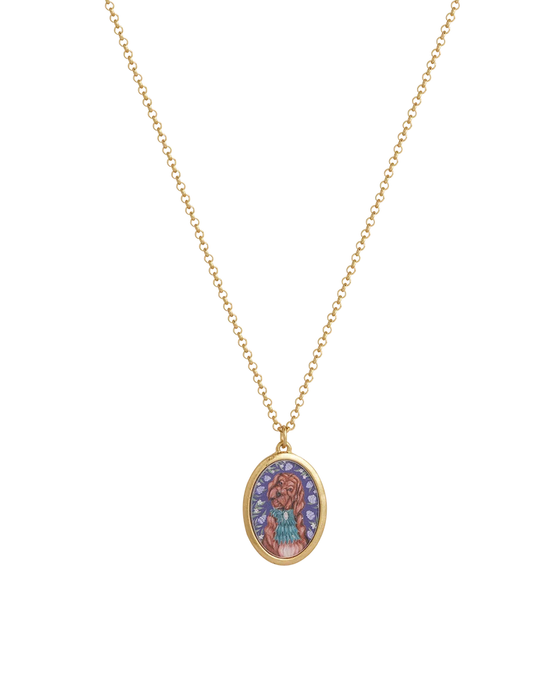 Catherine Rowe Pet Portraits Doodle Pendent Short Necklace