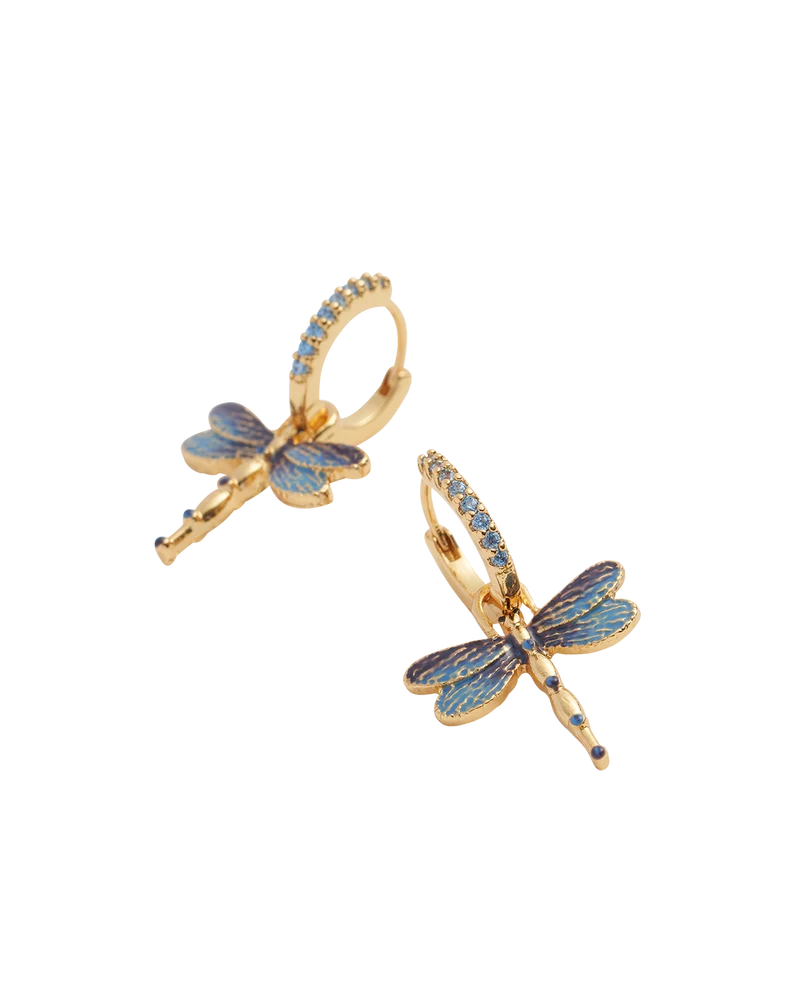 Dragonfly Crystal Earrings