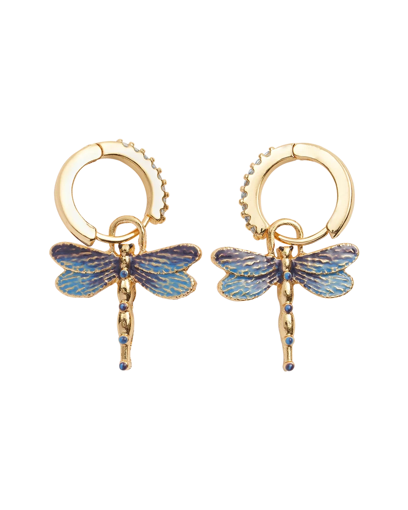 Dragonfly Crystal Earrings
