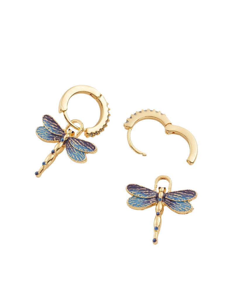 Dragonfly Crystal Earrings