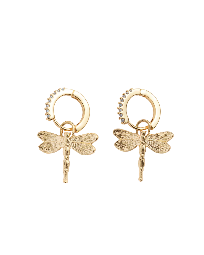 Dragonfly Crystal Earrings