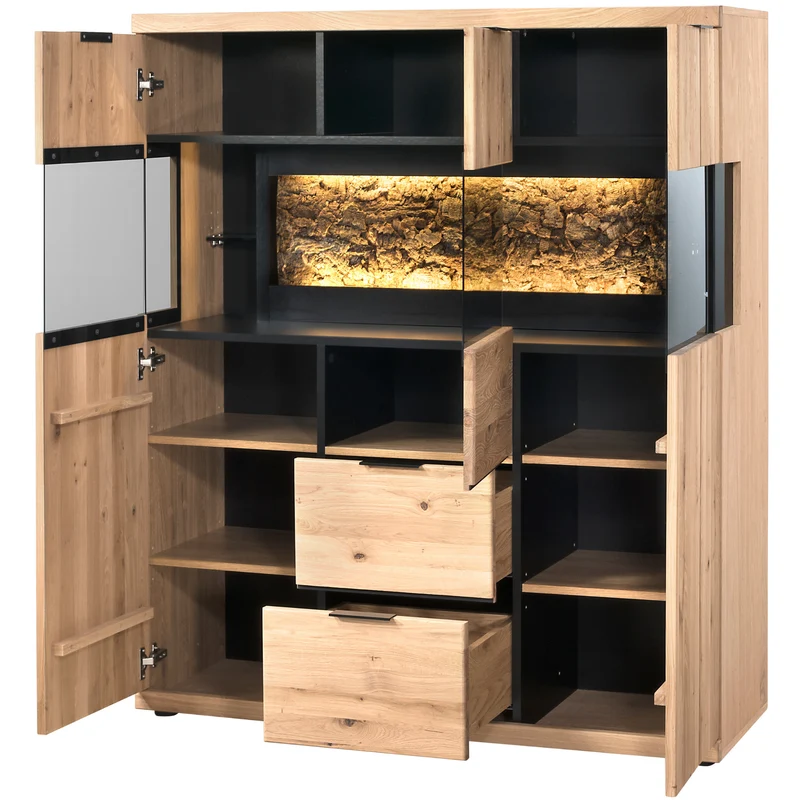 Vitrine aus Eichenholz NAPOLI 22 | LoftStory