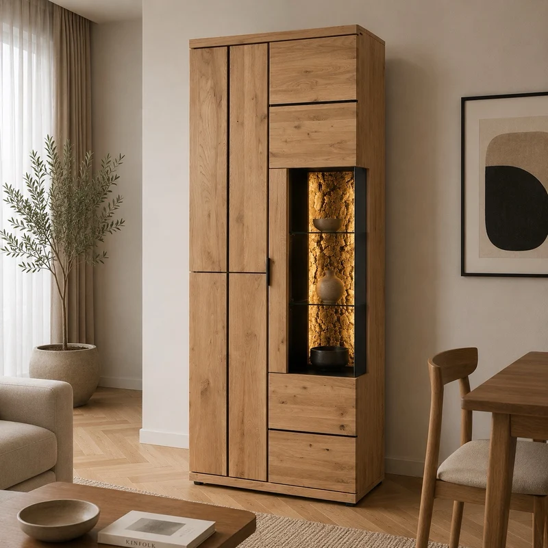 Vitrine aus Eichenholz NAPOLI | LoftStory