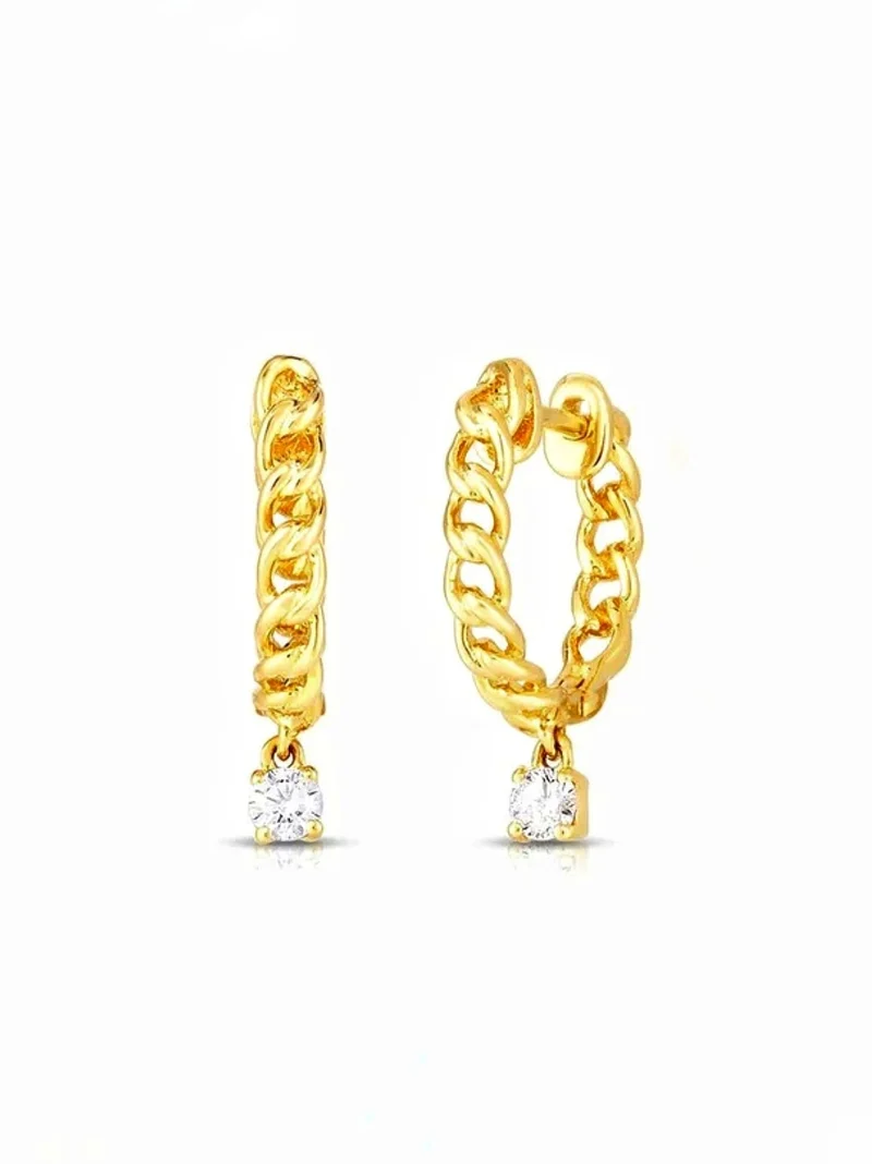 Twist Crystalized Hoops