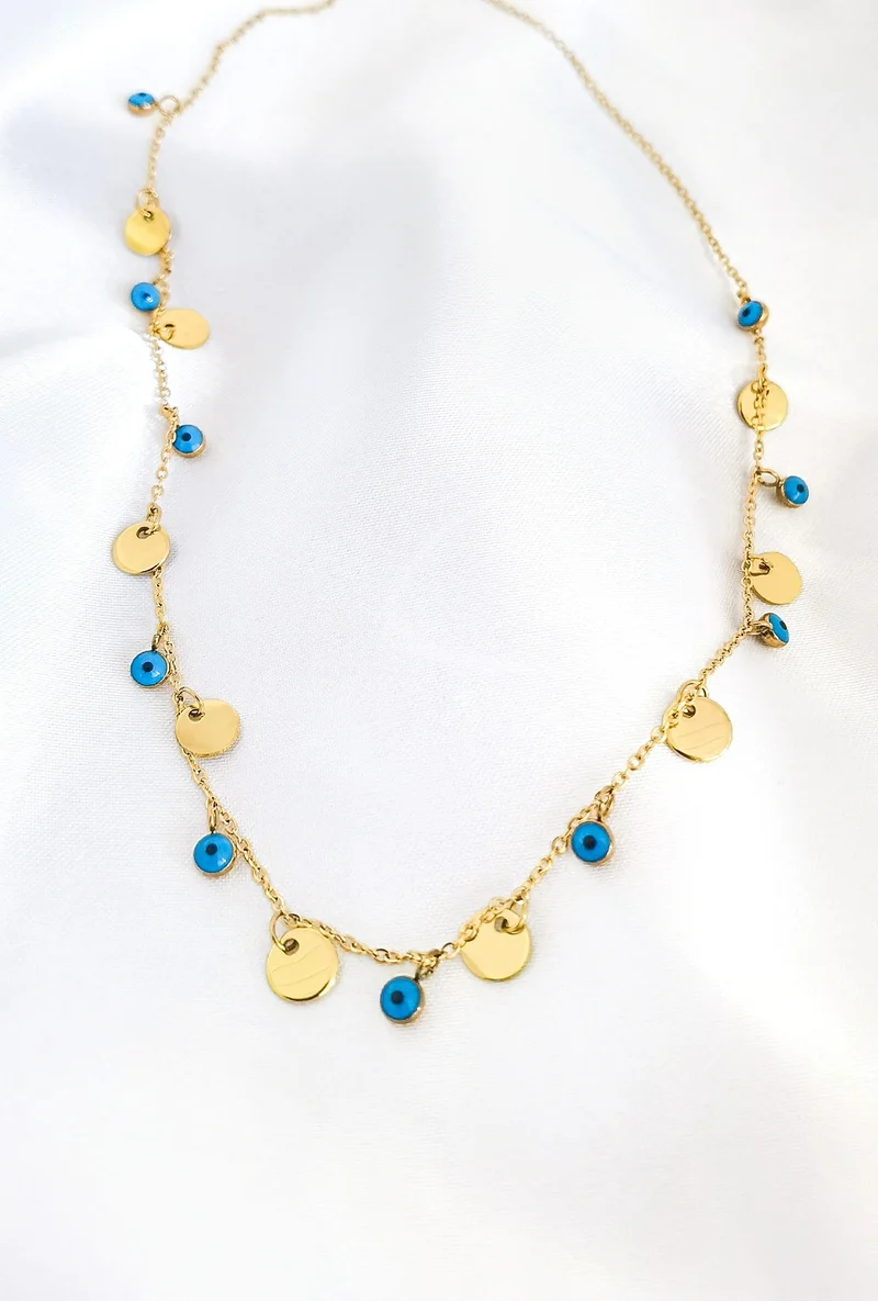 Evil Eye Choker Halskette