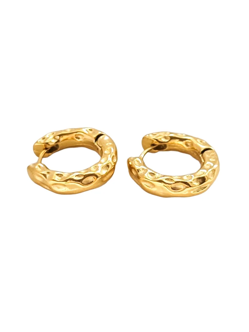Hammered Hoops Ohrringe