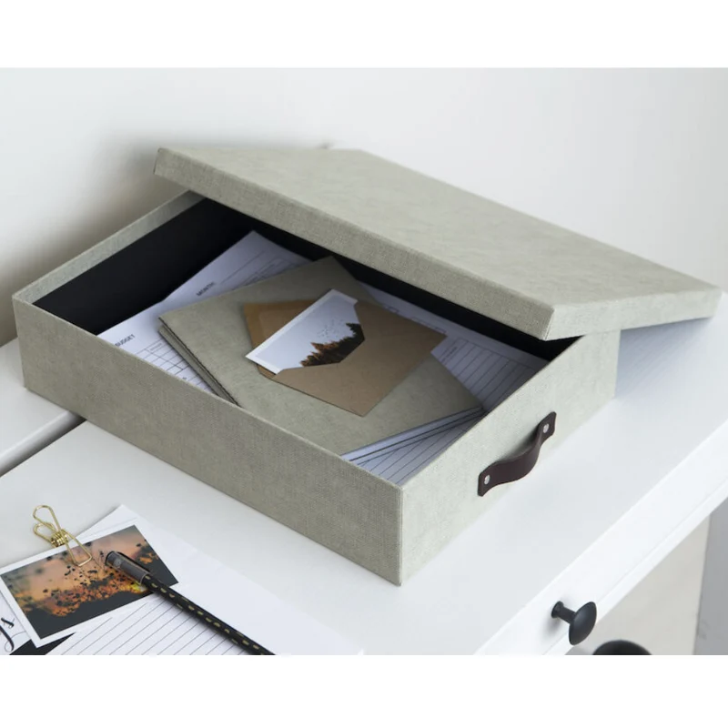 OSKAR Aufbewahrungsbox A4 - Linnen Canvas