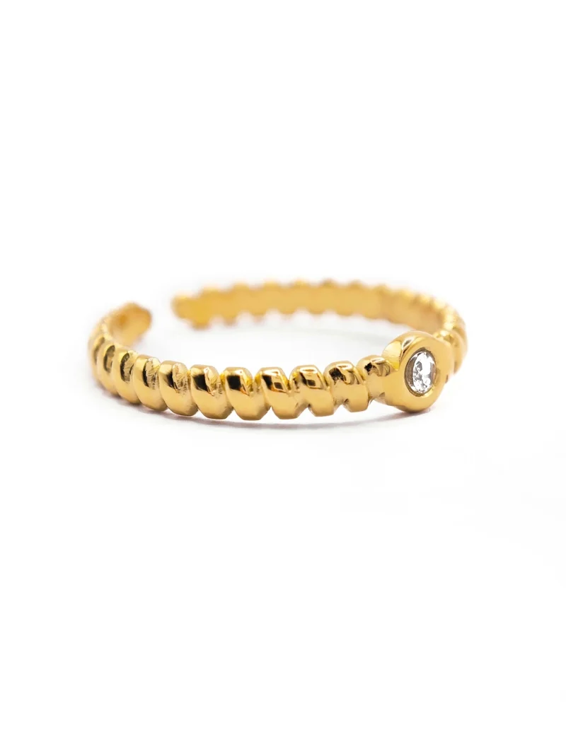 Sparkling Twist Ring