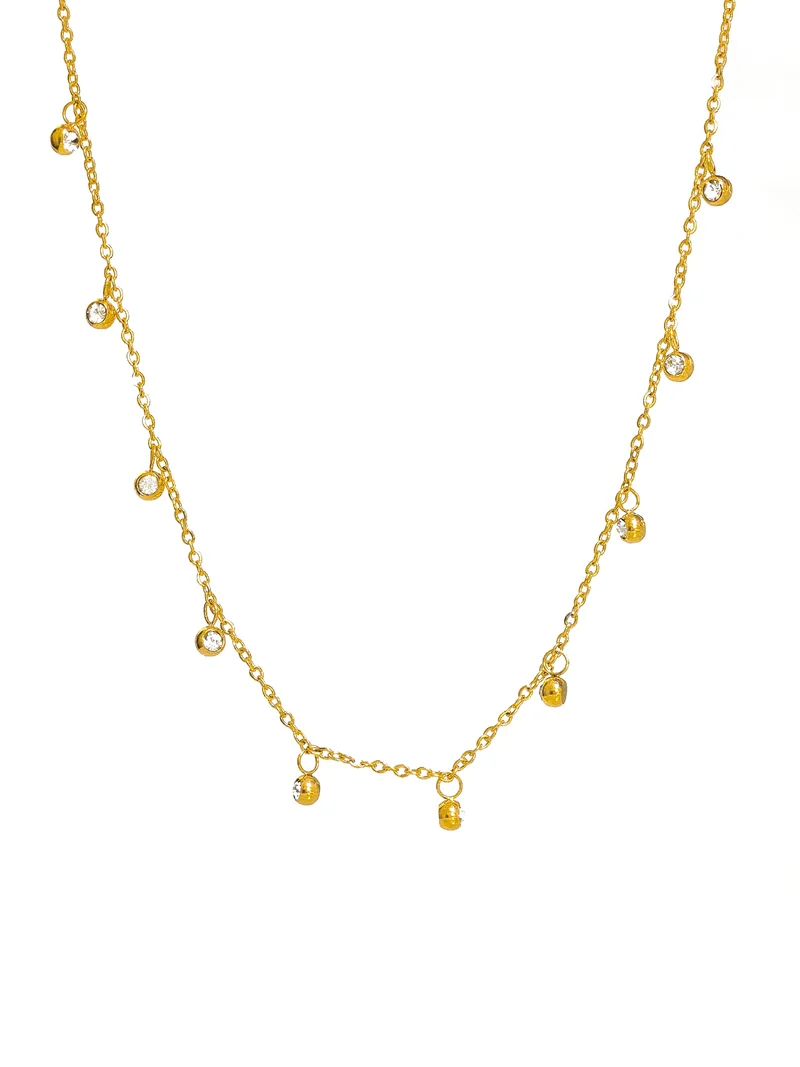 Crystal Spark Choker Halskette
