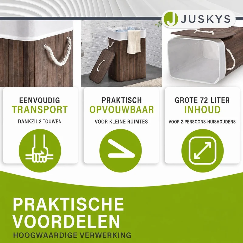 Bambus Wäschekorb Curly