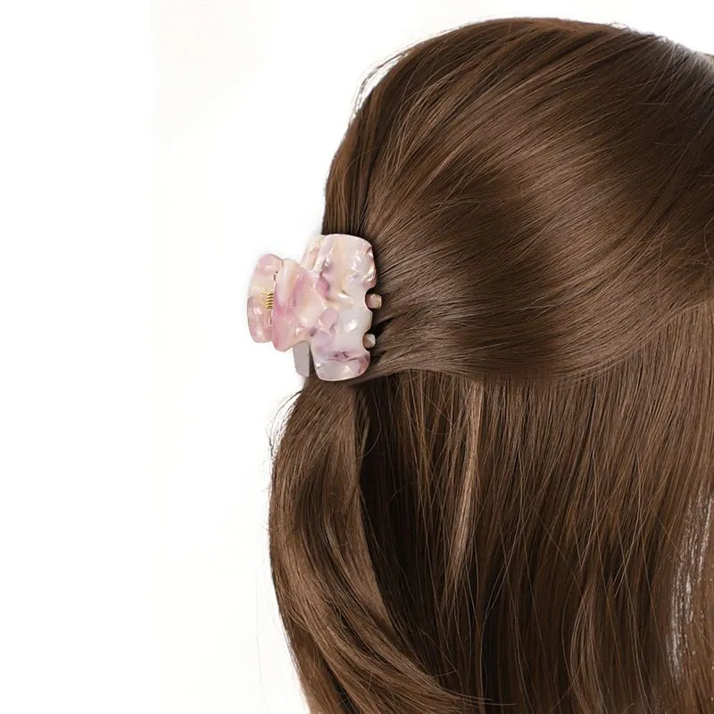 Haarspange SOHO Loa Mini – rosa Marmor
