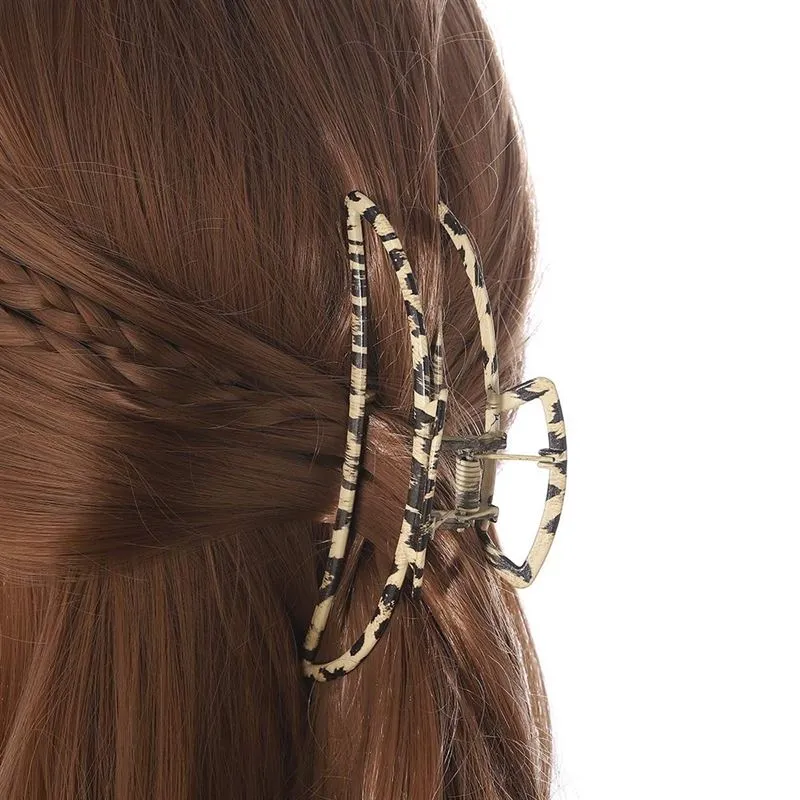 Haarspange – SOHO Metall mit Leo-Print