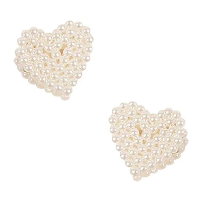 SOHO Maisie Haarspange – Herzen – Cremeweiß im 2er Pack