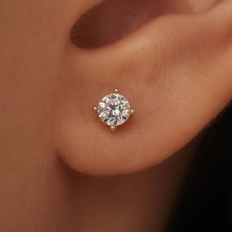 Isabel Bernard La Concorde Lourdes 14 Karat | Roségold Ohrstecker IB360208
