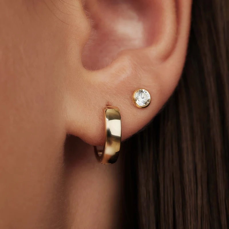 Isabel Bernard Rivoli Morgane 14 Karat | Gold Reif-Ohrringe IB360141