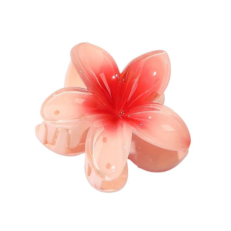Haarspange – SOHO Moana mit Hawaii-Blume in Peach