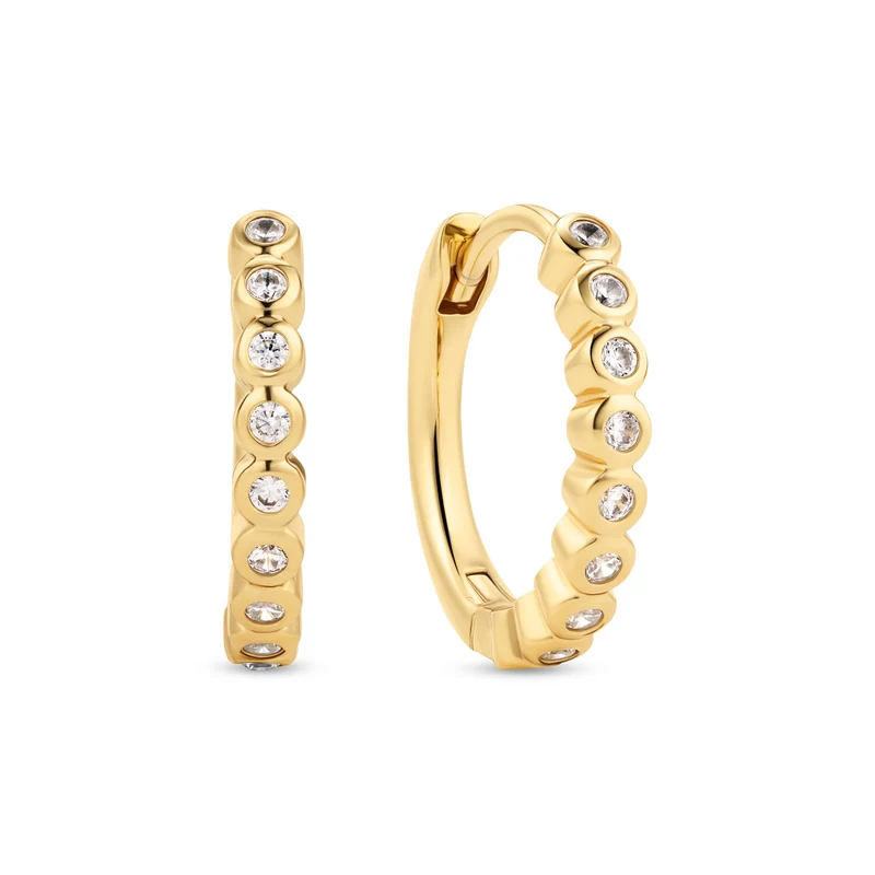 Sif Jakobs Gold Plated Sarzana Earrings SJ-E2750-CZ-YG