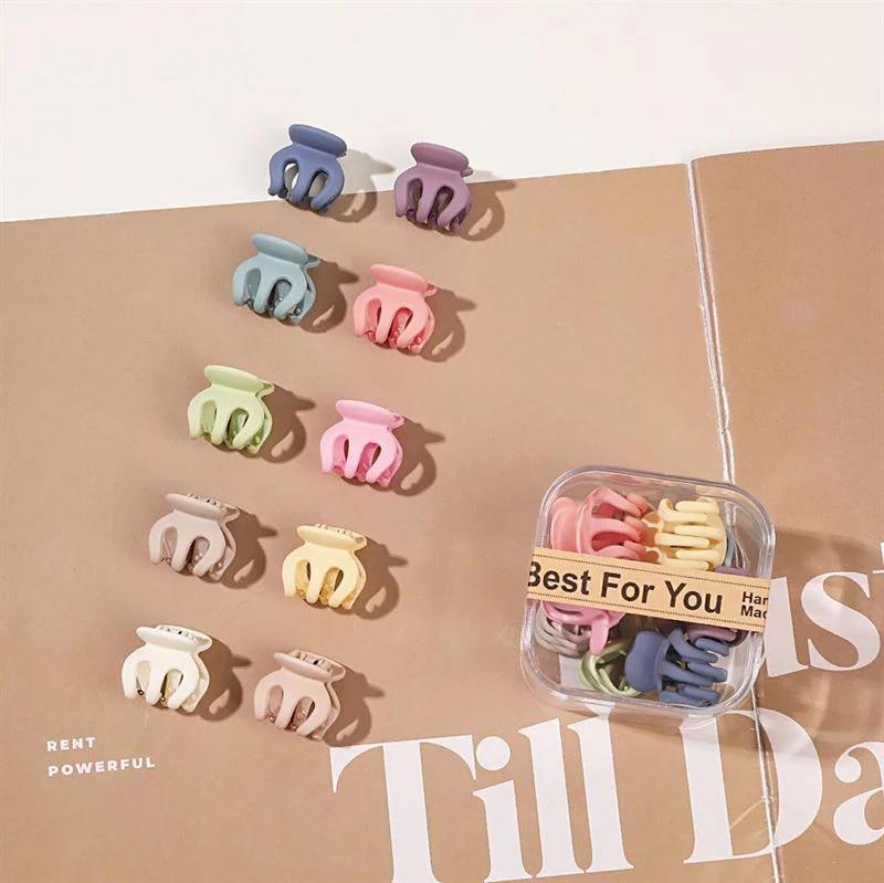 SOHO Etta Mini Haarspangen – Pastellfarben 10er Pack