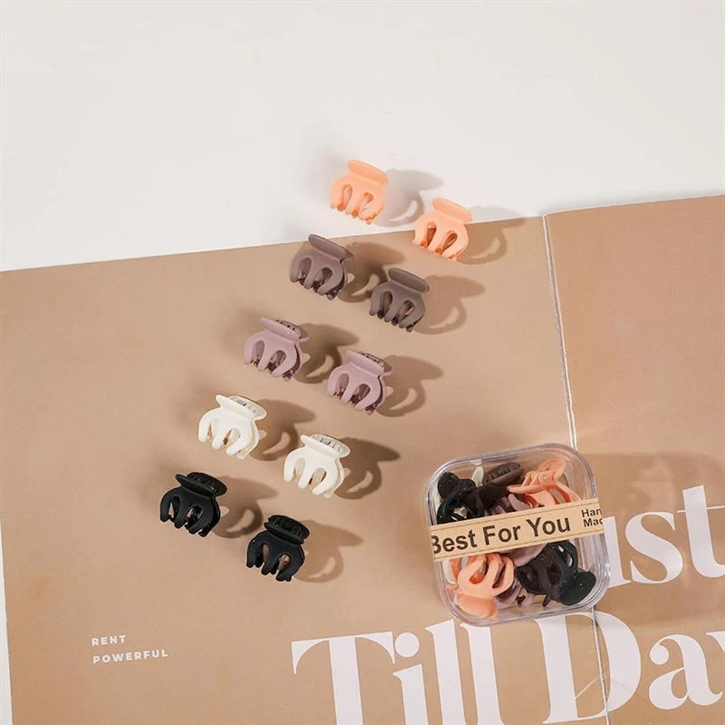 SOHO Etta Mini Haarspangen – 10er Pack in neutralen Farben
