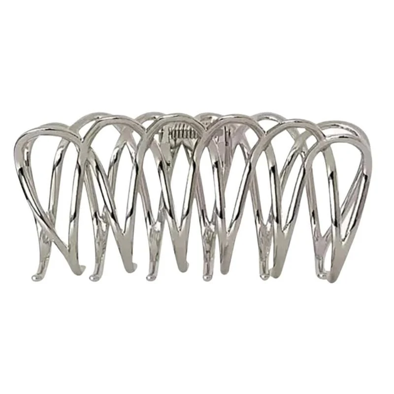 Haarspange SOHO Olive – Silber Metall