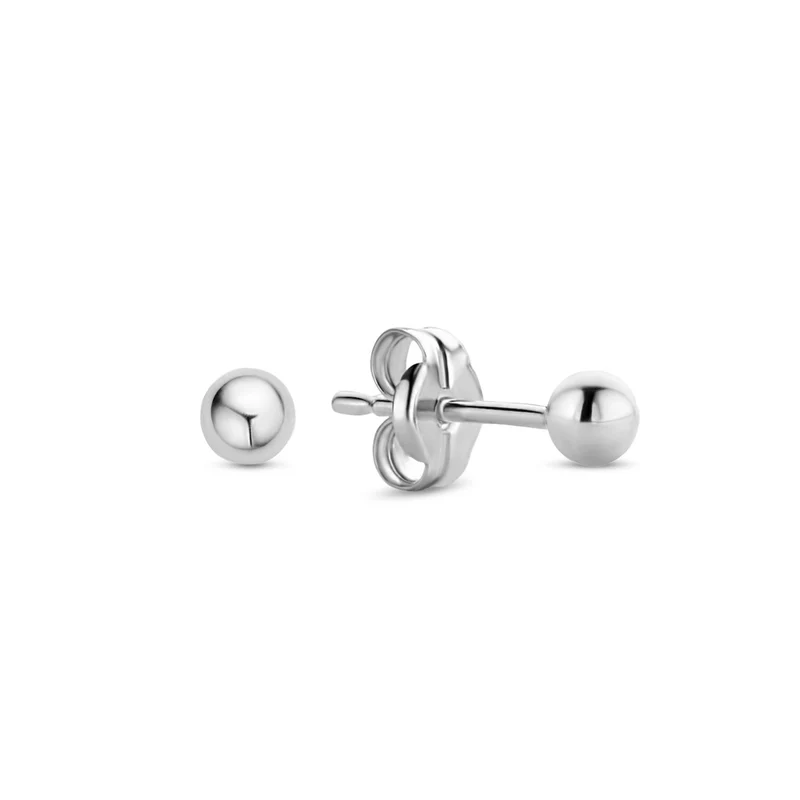 Isabel Bernard Saint Germain Nadie 14 karat Weißgold Ohrstecker mit Kugel IB360275