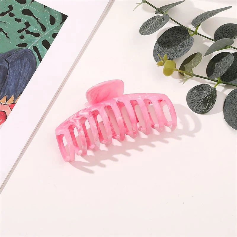 Haarspange – SOHO Kana Marmor-Look – pink