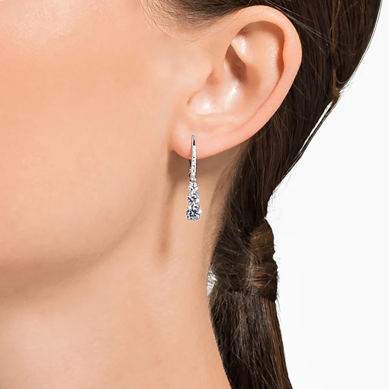 Swarovski Attract damen Ohrknöpfe Silber 5416155