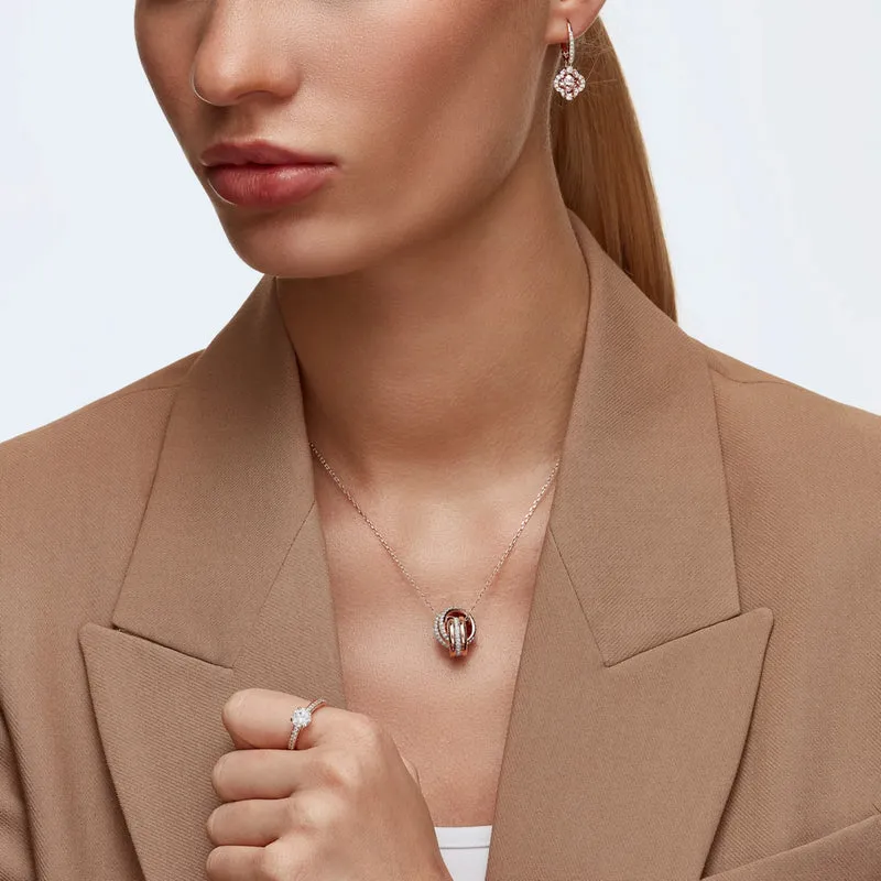 Swarovski Sparkling damen Ohrknöpfe Roségold 5516477