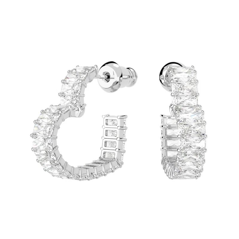 Swarovski Matrix Silberfarbene Ohrringe 5653170