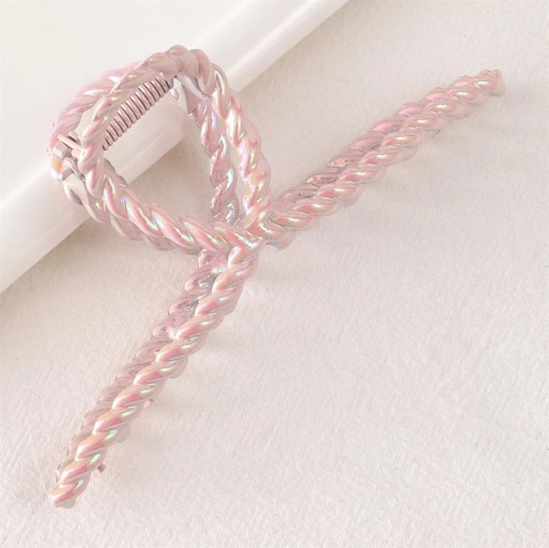 Haarspange aus Metall – rosa – SOHO