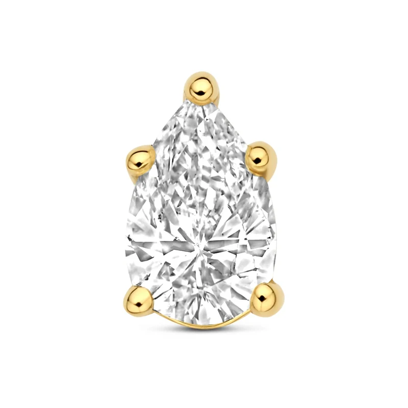 Isabel Bernard De la Paix Eloise 14 karat gold ear stud with diamond 0.2 carat IBD360036