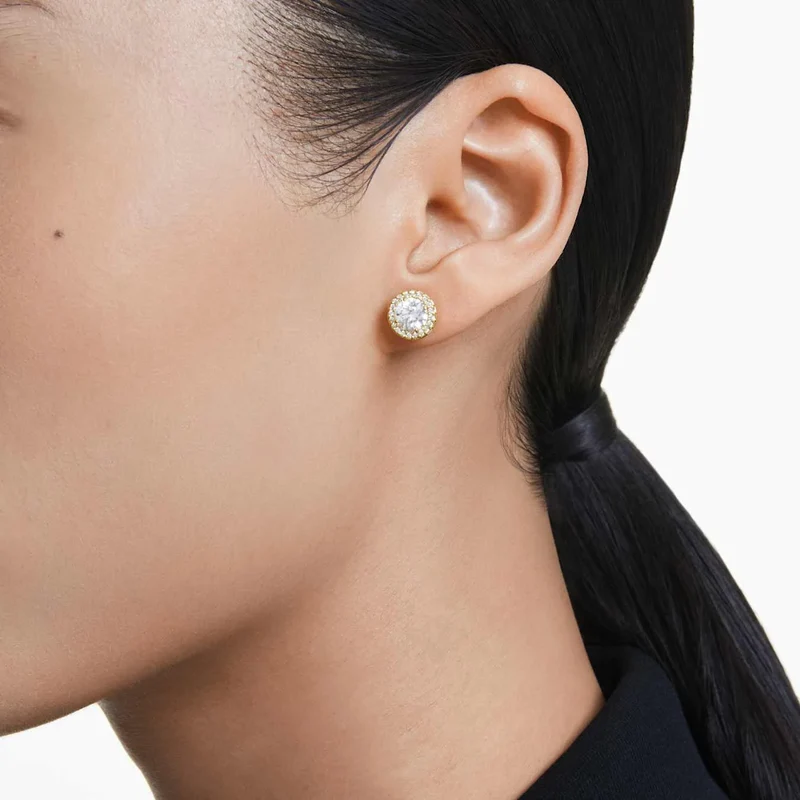 Swarovski Una Gold Coloured Ear Studs 5686637