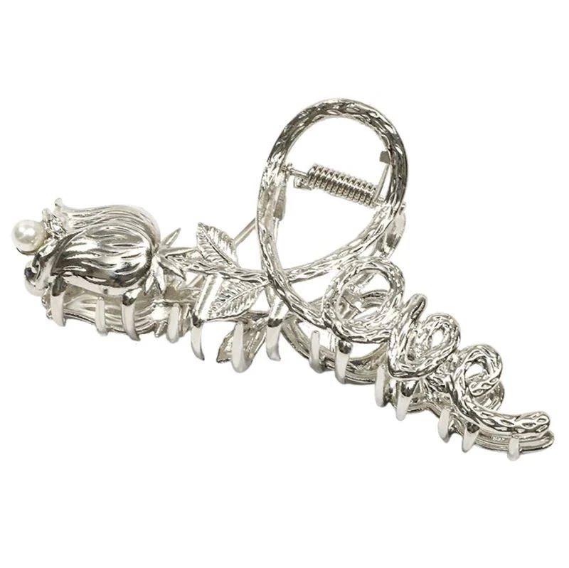 Haarklammer SOHO Love aus Metall in Silber
